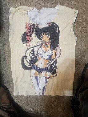 Womens Anieme Character Sleeveless Top